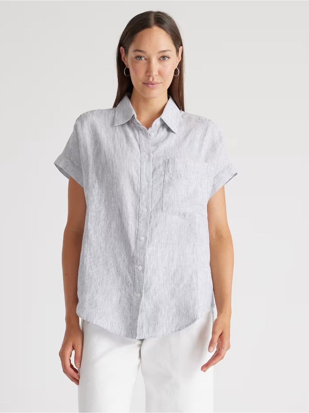 QUINCE EUROPEAN LINEN CAMP SHIRT